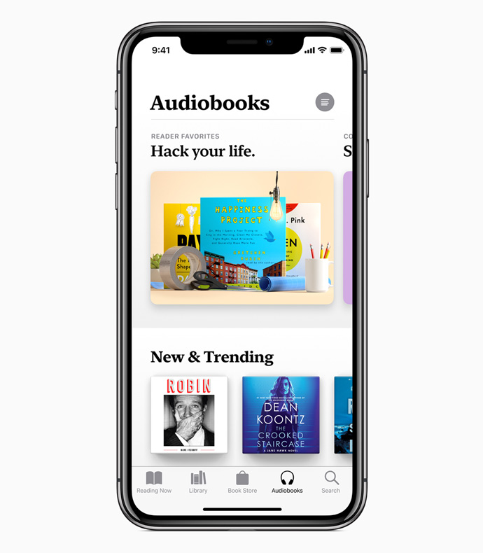 Escuchar audiolibros en Apple Books